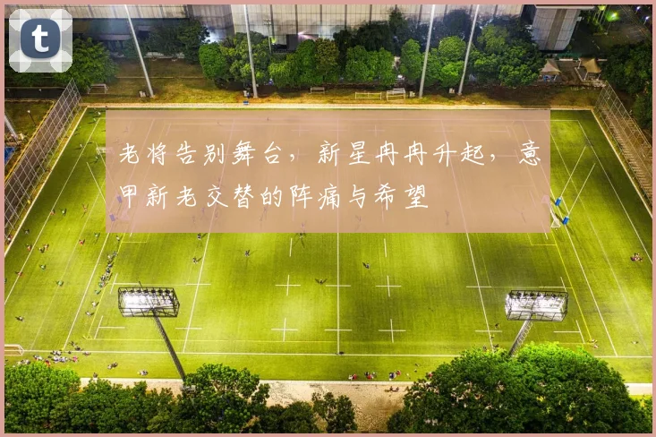 老将告别舞台，新星冉冉升起，意甲新老交替的阵痛与希望
